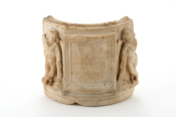 Latin script a marble sarcophagus the 1st to 2nd century