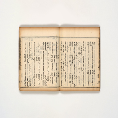Manchu script the Jejungwon Medical Encyclopedia 1771